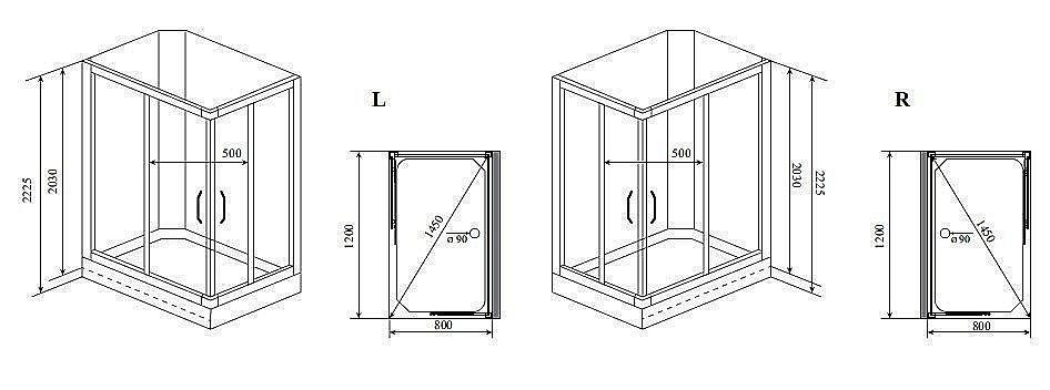 Душевая кабина Timo Premium ILMA 102 120х80 купить в интернет-магазине Sanbest
