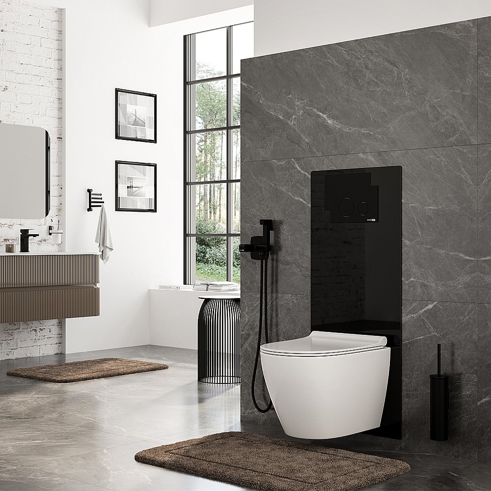 Унитаз подвесной WasserKraft Mindel H002.E034 безободковый, с крышкой микролифт, белый купить в интернет-магазине Sanbest