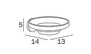 Мыльница Inda One A24110NE03 черный купить в интернет-магазине сантехники Sanbest