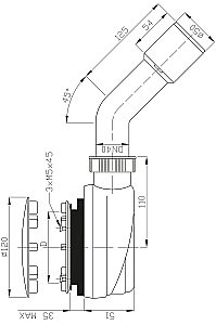 Сифон Radaway R510 Ø90 купить в интернет-магазине сантехники Sanbest