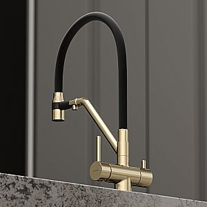 Смеситель для кухни Sancos Dora SC4003BG брашированное золото купить в интернет-магазине сантехники Sanbest