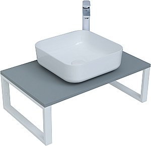 Столешница для раковины Aquanet Арт 75 мисти грин для ванной в интернет-магазине сантехники Sanbest