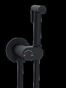 Гигиенический душ со смесителем WeltWasser HIGI R01 BL черный матовый купить в интернет-магазине сантехники Sanbest