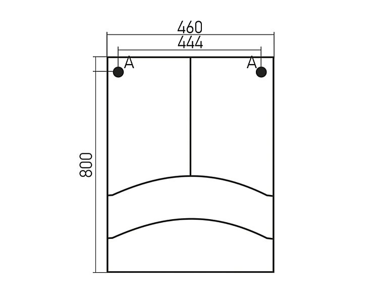 Зеркальный шкаф MIXLINE РАДУГА 522475 46 красный купить в интернет-магазине сантехники Sanbest