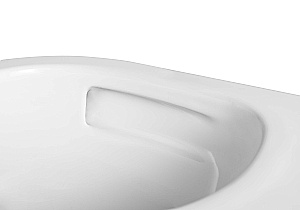 Унитаз подвесной Aquatek ГЕЛИОС AQ1993T-00 белый, безободковый, с крышкой микролифт, слив-торнадо купить в интернет-магазине Sanbest