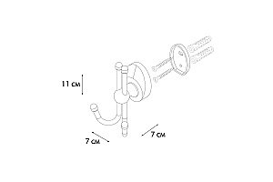Крючок FIXSEN EUROPA FX-21805B купить в интернет-магазине сантехники Sanbest