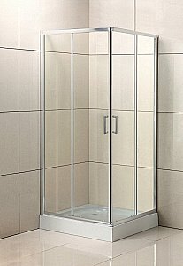 Душевой уголок BelBagno "UNO", раздвижные двери, прозрачный, 95х195х95 см купить в интернет-магазине Sanbest