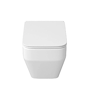 Унитаз подвесной Grossman GR-4410SQ белый, безободковый, с крышкой микролифт, слив торнадо купить в интернет-магазине Sanbest