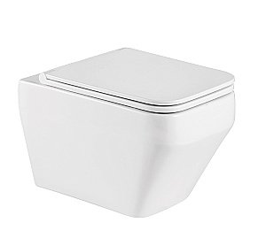 Унитаз подвесной WeltWasser MARBERG 410 + HOFBACH 041 GL-WT + MAR 410 SE GL-WT безободковый, с крышкой микролифт, слив-торнадо, с инсталляцией и белой глянцевой кнопкой купить в интернет-магазине Sanbest