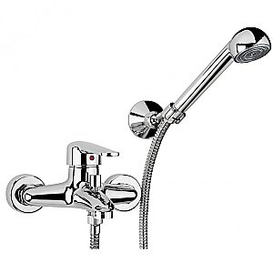 Смеситель для ванны PAINI Cooper 80CR105KM с аксессуаром, хром купить в интернет-магазине сантехники Sanbest