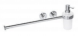 Держатель для полотенца с диспенсором для мыла Bemeta Omega 104019012 купить в интернет-магазине сантехники Sanbest
