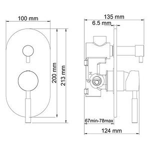 Смеситель для душа WasserKRAFT Main 4141 купить в интернет-магазине сантехники Sanbest