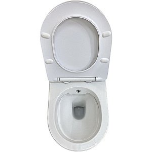 Унитаз подвесной с функцией биде Laguraty 038BM мрамор, безободковый, с крышкой микролифт купить в интернет-магазине Sanbest