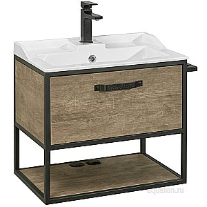 Тумба с раковиной Акватон Лофт Фабрик 65 дуб кантри для ванной в интернет-магазине Sanbest