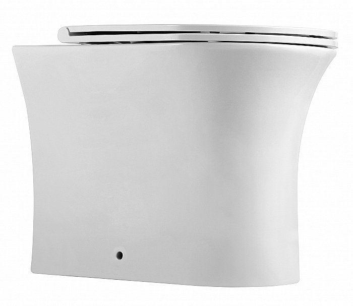 Унитаз Agger AT01200 безободковый, с крышкой микролифт купить в интернет-магазине Sanbest