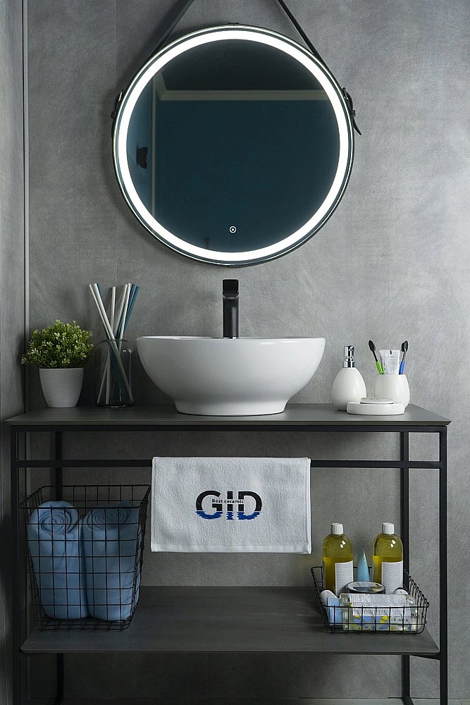 Раковина накладная Gid Esfera 45 N9001 51101 белая купить в интернет-магазине Sanbest