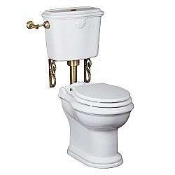 Унитаз Migliore Impero 31143 белый/бронза купить в интернет-магазине Sanbest