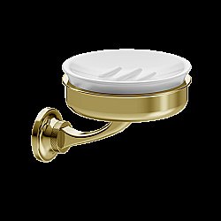 Мыльница Burlington Guild GU005G золото/белая купить в интернет-магазине сантехники Sanbest