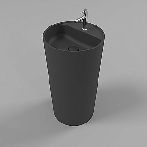 Раковина напольная WhiteCross Pantheon 43 0708.043043.201 черная матовая купить в интернет-магазине Sanbest