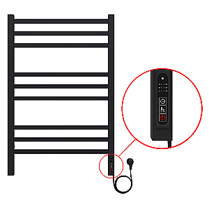 Полотенцесушитель электрический Azario Ancona П9 500х800 AZ71858B черный купить в интернет-магазине сантехники Sanbest