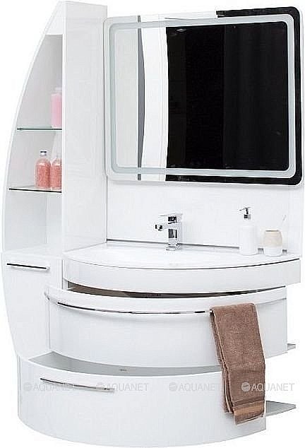 Зеркало LED De Aqua СМАРТ 205634 80x75 в ванную от интернет-магазине сантехники Sanbest