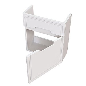 Тумба с раковиной Taliente Olejo 50 белый глянцевый для ванной в интернет-магазине Sanbest