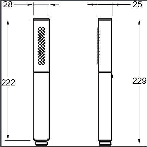 Душевая лейка Jacob Delafon SHIFT ELLIPSE E45892-BN Никель купить в интернет-магазине сантехники Sanbest