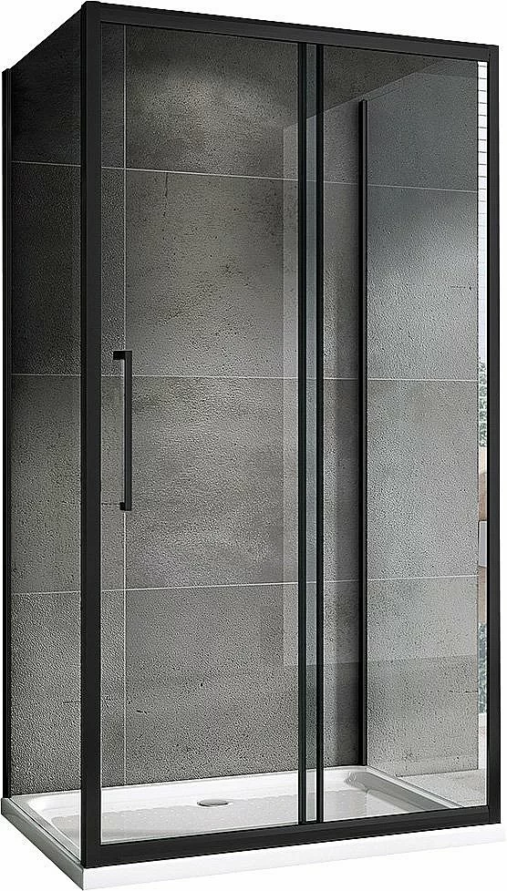 Душевой уголок ABBER Schwarzer Diamant AG30160BH-S100B-S100B 160х100 стекло прозрачное/профиль черный купить в интернет-магазине Sanbest