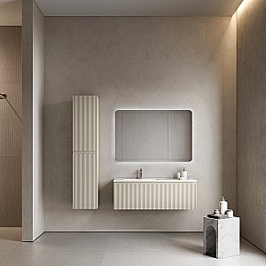 Тумба с раковиной Sancos Snob R 1.0 SNR1.0120LCE/SNR1.0120RCE Beige Soft для ванной в интернет-магазине Sanbest