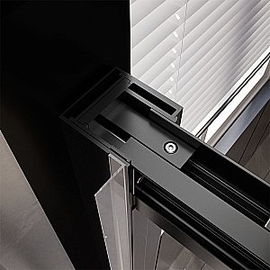 Душевая дверь Veconi Premium Trento PTD30-B-150-01-C4 прозрачная/профиль черный матовый купить в интернет-магазине Sanbest
