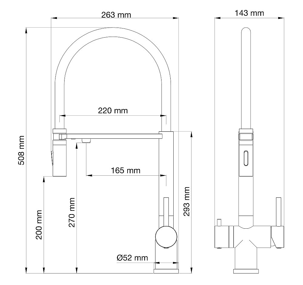 Смеситель для кухни WONZON & WOGHAND WW-88458009-BG брашированное золото купить в интернет-магазине сантехники Sanbest