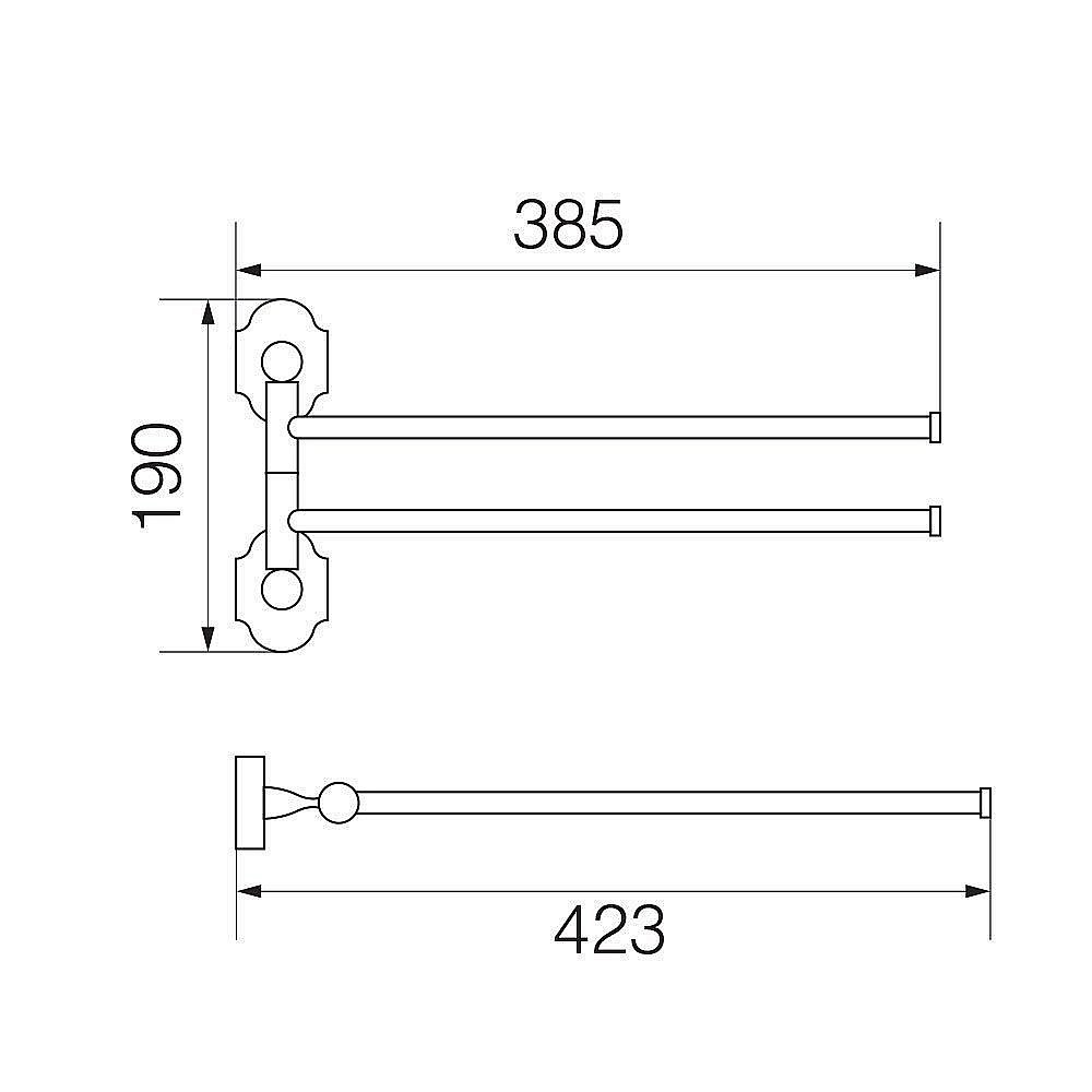 Полотенцедержатель Veragio Stanford VR.STD-7724.CR купить в интернет-магазине сантехники Sanbest