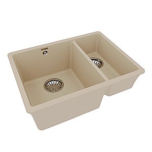 Кухонная мойка Lemark Sinara 550.2-U 9910080 бежевая купить в интернет-магазине сантехники Sanbest