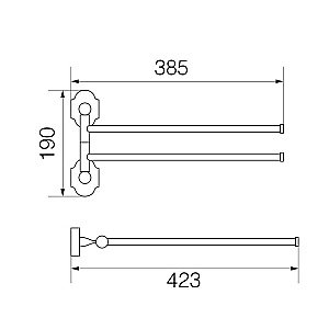 Полотенцедержатель Veragio Stanford VR.STD-7724.CR купить в интернет-магазине сантехники Sanbest