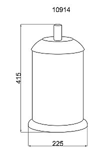 Мусорное ведро Boheme Murano 10914-CR купить в интернет-магазине сантехники Sanbest