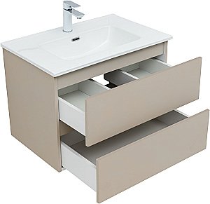 Тумба с раковиной Aquanet Вега 2.0 337942/330430 70 бежевый для ванной в интернет-магазине Sanbest