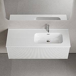Тумба с раковиной Sancos Snob R 1.0 SNR1.0120LW/SNR1.0120RW Bianco для ванной в интернет-магазине Sanbest