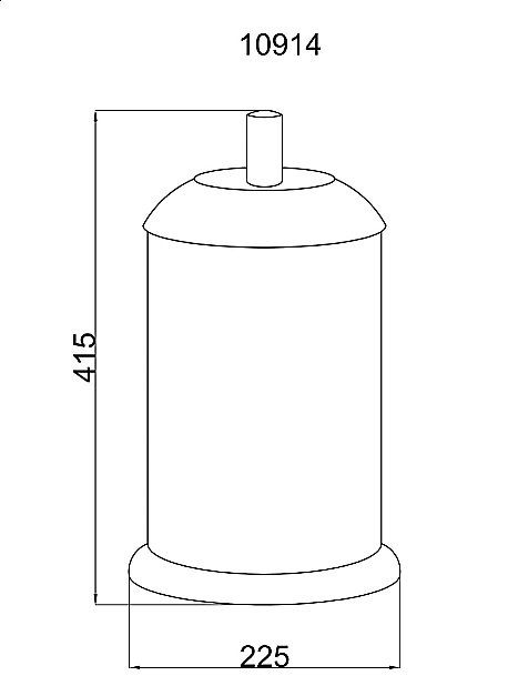Мусорное ведро Boheme Murano 10914-CR купить в интернет-магазине сантехники Sanbest