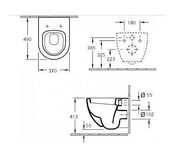 Унитаз подвесной Esbano ASTER ESUPASTEW безободковый, с крышкой микролифт, белый купить в интернет-магазине Sanbest