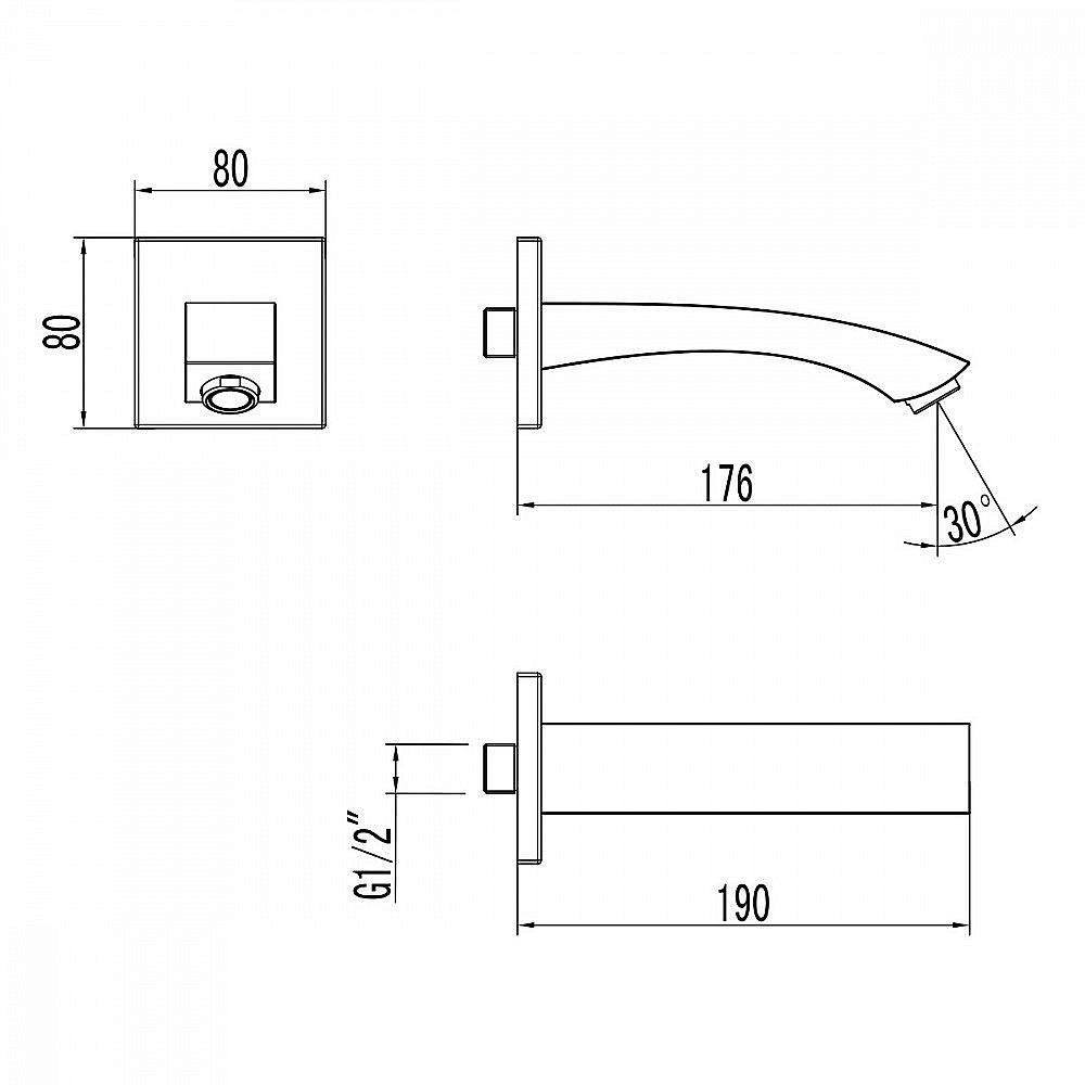 Излив для ванны Lemark LM4581С купить в интернет-магазине сантехники Sanbest
