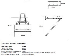 Сидeнье для душа откидное Bemeta Help program 301102182 купить в интернет-магазине сантехники Sanbest