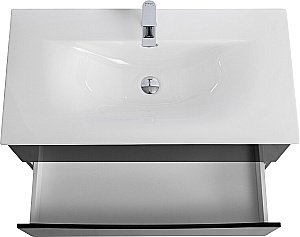 Тумба с раковиной BelBagno MARINO-CER-N-900-2C-SO-NL-P Nero Lucido для ванной в интернет-магазине Sanbest