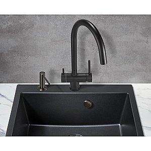 Смеситель для кухни Milacio Ultra MCU.554.TB черный купить в интернет-магазине сантехники Sanbest