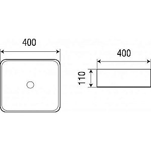 Накладная раковина WeltWasser WW ELBACH 2179 40 белая купить в интернет-магазине Sanbest