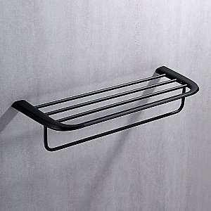Полка для полотенец Abber NORD AA1554B 60 черная матовая купить в интернет-магазине сантехники Sanbest