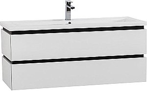 Тумба с раковиной Cezares Plane 120 белая для ванной в интернет-магазине Sanbest