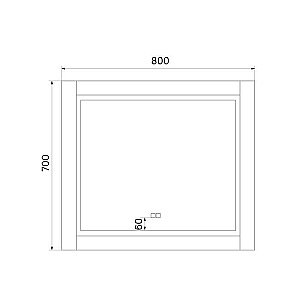 Зеркало Iddis Oxford ЗЛП110 80 в ванную от интернет-магазине сантехники Sanbest