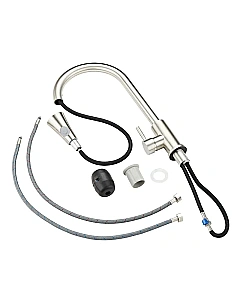 Смеситель для кухни Orange Steel M99-120st сталь купить в интернет-магазине сантехники Sanbest