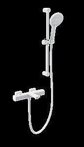 Смеситель для ванны с душем и термостатом WONZON & WOGHAND SOLID, Белый матовый (WW-C2011- A-MW) купить в интернет-магазине сантехники Sanbest