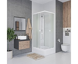 Душевая кабина Niagara Promo P100/80/26Q/MT/BK 100х80 купить в интернет-магазине Sanbest